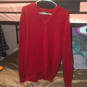 100% Pure Red Cashmere Sweater